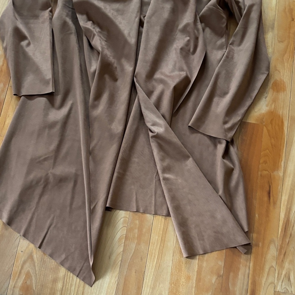 Soft Surroundings Chocolate Faux Suede Jacket - Picture 4 of 5